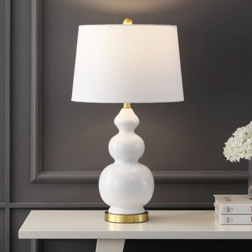 Bowen 27.5" Ceramic LED Table Lamp - JONATHAN Y